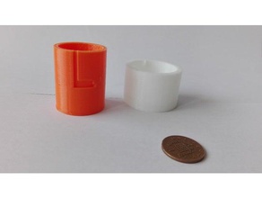 locking cylinder box organization 3d print model - Mito3D