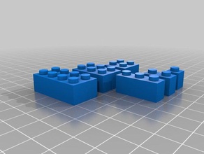 die dänischen Bausteine Bau-Spielzeug 3d print model - Mito3D