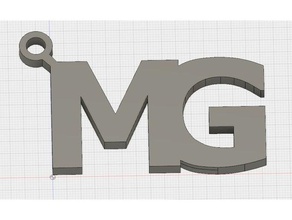 mg Schlüsselbund Schlüsselanhänger diy keychain 3d print model - Mito3D