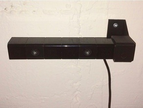 playstation suporte da câmera jogos de vídeo câmara montagem na parede 3d print model - Mito3D