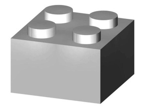 lego briques 2x2 passe-temps 3d print model - Mito3D