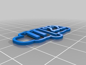 11 2 p2 keychains customized 3d print model - Mito3D