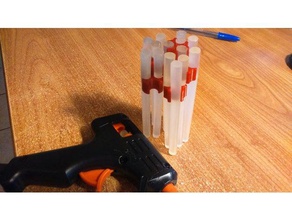 7 mm klip baton pistolet colle tutucu sıcak tutkal sopa sanat araçları çubuk tabancası 3d print model - Mito3D