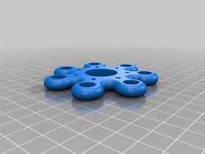 anne nicolle-spinner-amarelo mecânico de brinquedos personalizado 3d print model - Mito3D