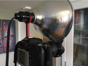 hotshoe mount clip light shooting video camera 3d print model - Mito3D