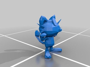 pokemon 52-53 le creature meowth persiano 3d print model - Mito3D