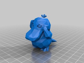 pokemon 54-55 creatures golduck psyduck 3d print model - Mito3D