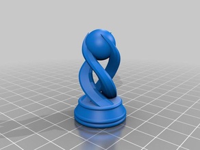 cristal de ajedrez - sla la impresión en 3d el arquitectura juego piezas claro geometría resina 3d print model - Mito3D