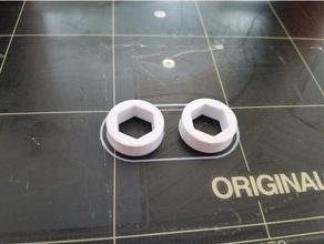 3 8 hex nut bearing-to-hexnut adapter mechanical toys customized fidget spinner 3d print model - Mito3D