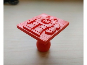robot damgası olun el aletleri makerspace yapmak dergi lastik damga 3d print model - Mito3D