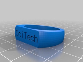 scitech l'inscription de l'anneau les anneaux personnalisé 3d print model - Mito3D