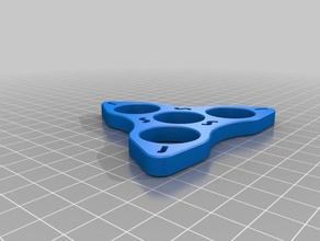 spinner letras j+s juguetes mecánicos fidget de la mano 3d print model - Mito3D