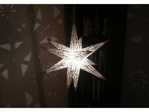 star light weihnachtsstern Skulpturen Weihnachten Licht Stern xmas Dekorationen 3d print model - Mito3D