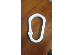 inverted carabiner outdoor & garden not climbing rope 3d print model - Mito3D