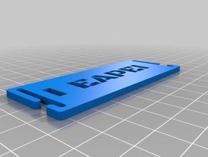 my customized molle name tag - reaper sport & outdoors 3d print model - Mito3D