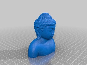 buda busto esculturas a arte do escultura 3d print model - Mito3D