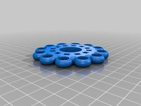 giovanna-rivisto-spinner-blu giocattoli meccanici su misura 3d print model - Mito3D