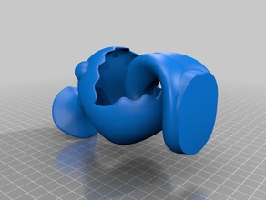 para çanta taklit heykelin içi boş boy kadar heykeller 3d print model - Mito3D
