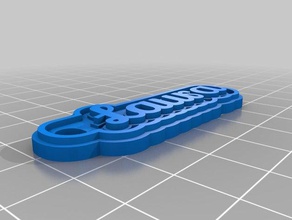 laura keychain keychains customized 3d print model - Mito3D