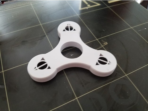 ridimensionata centro fidget spinner doni della morte giochi e giocattoli 608 di harry potter 3D print model - Mito3D