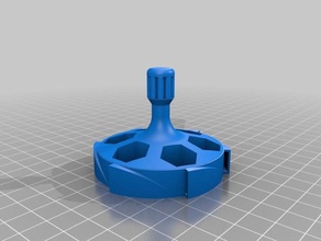 les conduits d'évacuation des toupie jouets mécaniques roulement noix spinner haut jouet 3d print model - Mito3D