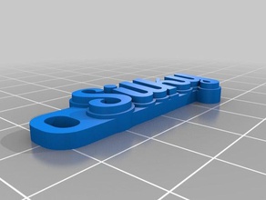 silky2 keychains customized 3d print model - Mito3D