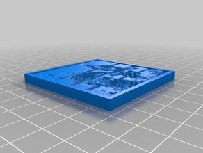 rocky 2d sanat özelleştirilmiş 3d print model - Mito3D
