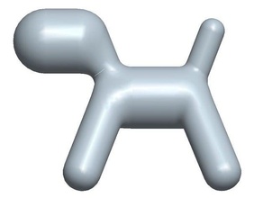 magis cachorro el modelo de los muebles animal diseño ventilador mascota 3d print model - Mito3D