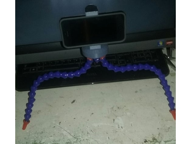 helping hands phone tripod mount flexible coolant pipe legs camera adjustable helping-hands stand 3D print model - Mito3D