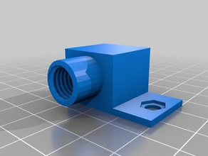 filament doorvoer recht met schroefdraad 3d printing 3d print model - Mito3D