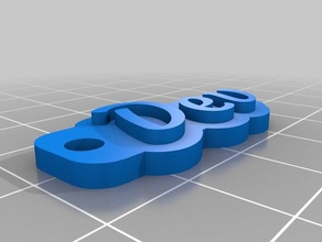 dev Anahtarlık özelleştirilmiş 3d print model - Mito3D
