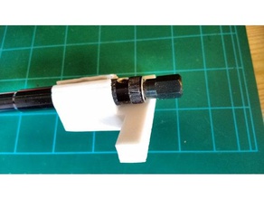 le carré en t dremel flexi-axe de fixation d'origine des outils à main créé freecad pièce jointe 3d print model - Mito3D