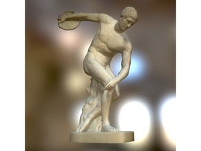 discobolus exploraciones & réplicas La impresión en 3d Escaneo disco juego griego hombre la mitología olímpico escultura estatua 3d print model - Mito3D