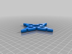 mi personalizados estrella ninja de copo nieve fidget spinner juguetes mecánicos personalizado 3d print model - Mito3D
