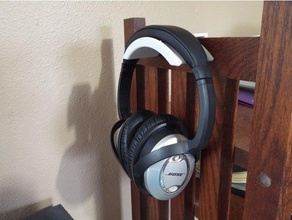 headphone holder household headphones stand hook 3d print model - Mito3D