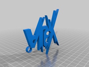 Namensschild alex 3d-drucken name-tag 3d print model - Mito3D