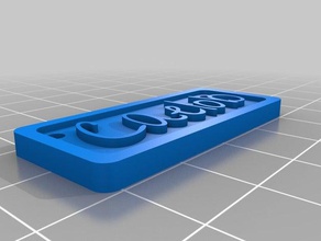my customized name tag customizer signs & logos 3d print model - Mito3D