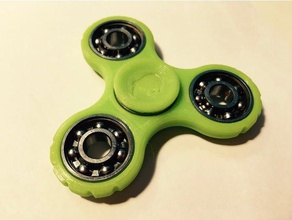fidget spinner panda kiwi caps mechanical toys toy 3d print model - Mito3D