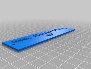 bff plaka aksesuarlar özelleştirilmiş 3d print model - Mito3D