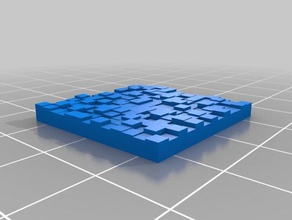 mon personnalisés aléatoire de la tuile les mathématiques l'art personnalisé 3d print model - Mito3D