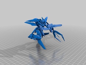 gundam kyrios à prova d'água modelo de robôs 3d print model - Mito3D