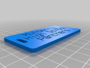 mhs panthers luggage label organization customized 3d print model - Mito3D