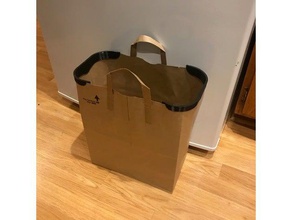 sacchetto di carta rim organizzazione il compostaggio compost bin cestino 3d print model - Mito3D