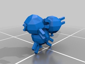 pokemon 81-82 creatures magnemite magneton 3d print model - Mito3D