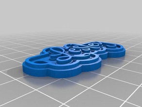 name keychain test keychains customized 3d print model - Mito3D