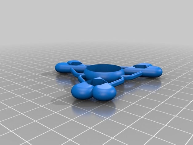 coração giratório arte interativa fidget spinner 3D print model - Mito3D