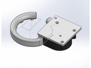 zortrax radial conducto del ventilador Impresora 3d de las piezas la cubierta 3d print model - Mito3D