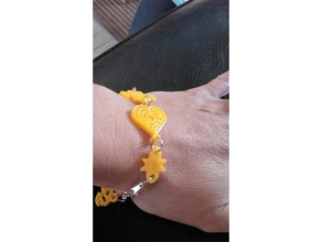 heart bracelet remix jewelry bracket fashion strap vogue wristband 3d print model - Mito3D