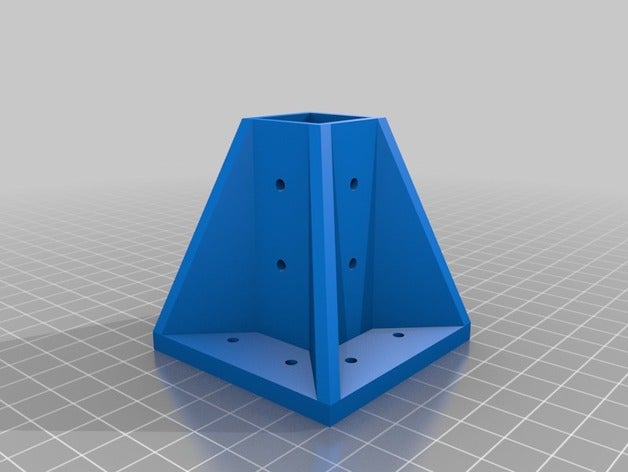 meine angepasste parametrische Befestigung Tischbein -openscad diy kundengebundene 3D print model - Mito3D