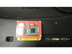 pibow pi 3 vesa 75 montagem computador raspberry 3d print model - Mito3D